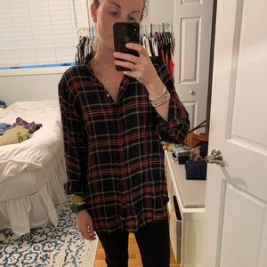 Loft plaid blouse